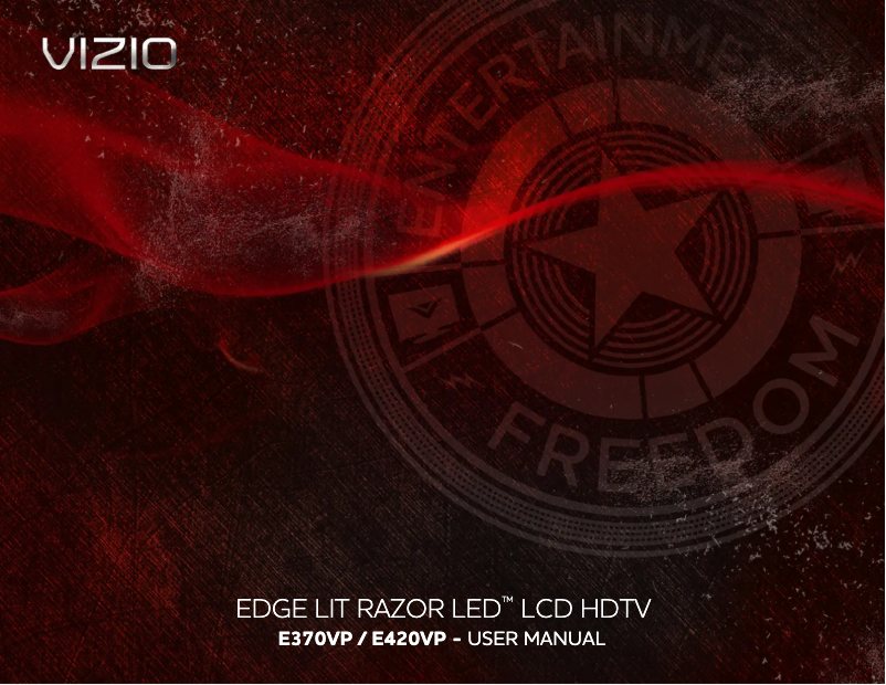 Page 1 de la notice Manuel utilisateur VIZIO E420VP