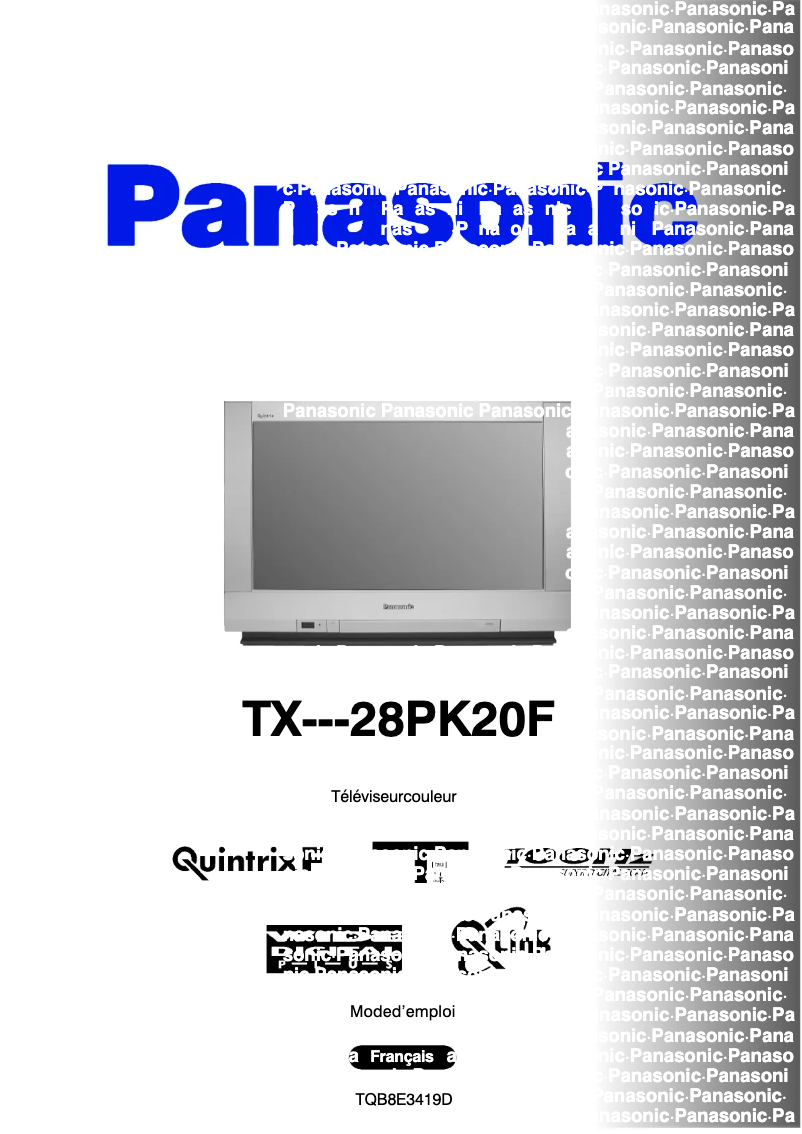 Imagen de la primera página del manual del dispositivo TX-28PK20F