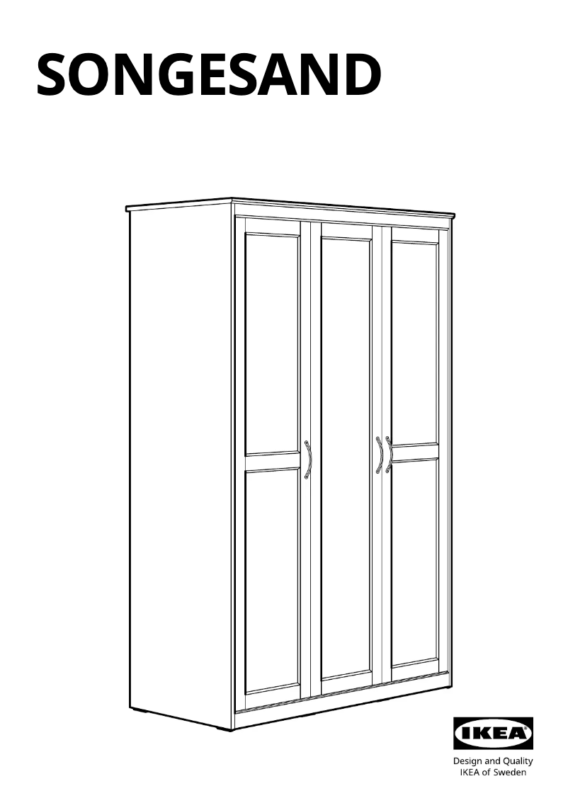 Página 1 del manual Manual de usuario Ikea SONGESAND 903.945.59