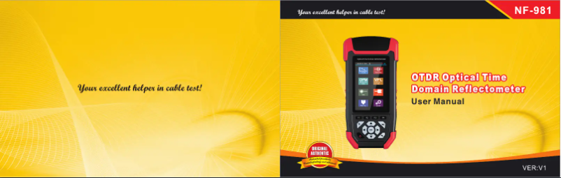 Page 1 de la notice Manuel utilisateur Noyafa NF-981