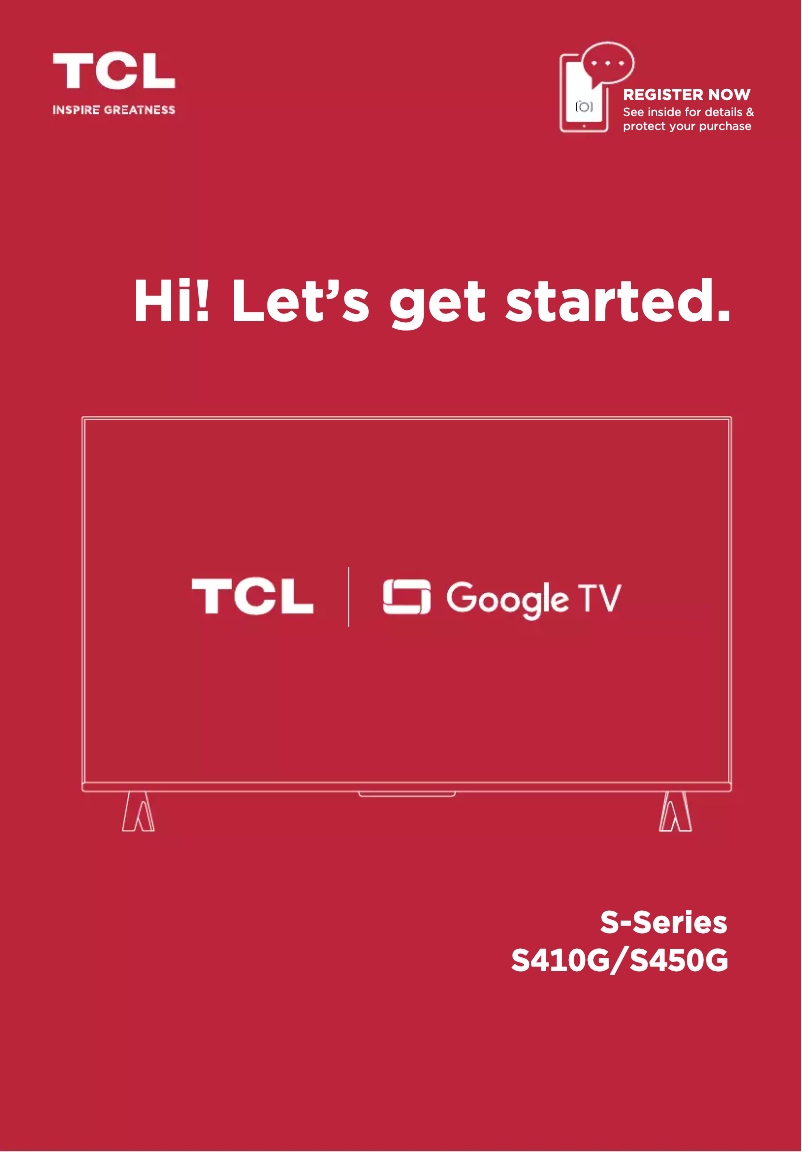 Imagen de la primera página del manual del dispositivo 55S450G