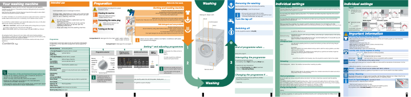 Page 1 de la notice Manuel d'utilisation et d'entretien Siemens WM14Q472DN