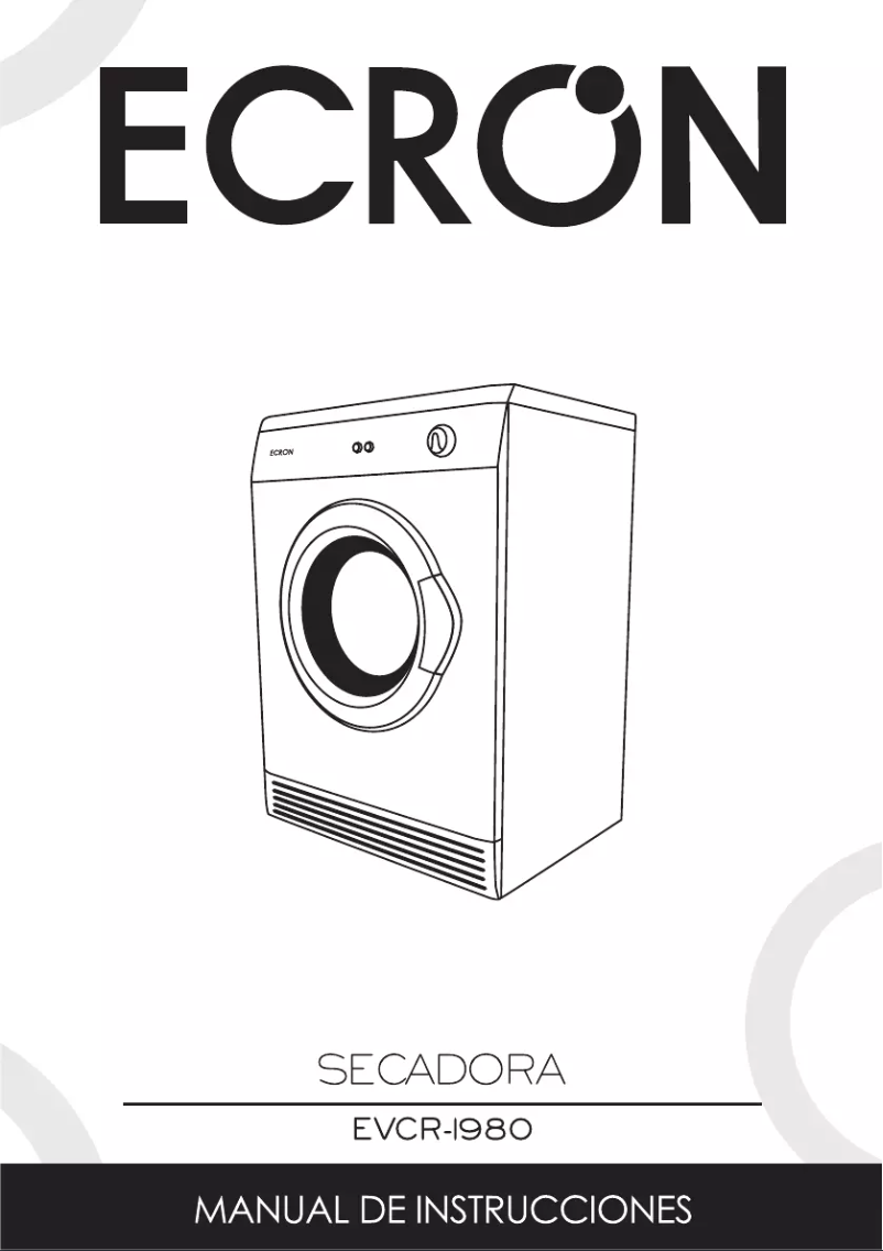 Página 1 del manual Manual de usuario Ecron EVCR1980