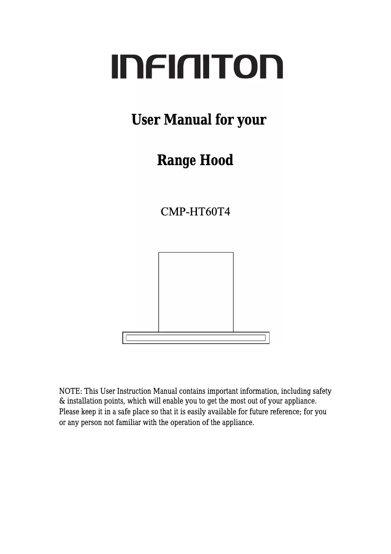 Page n°1 - Manuel utilisateur Infiniton CMP-HT60T4