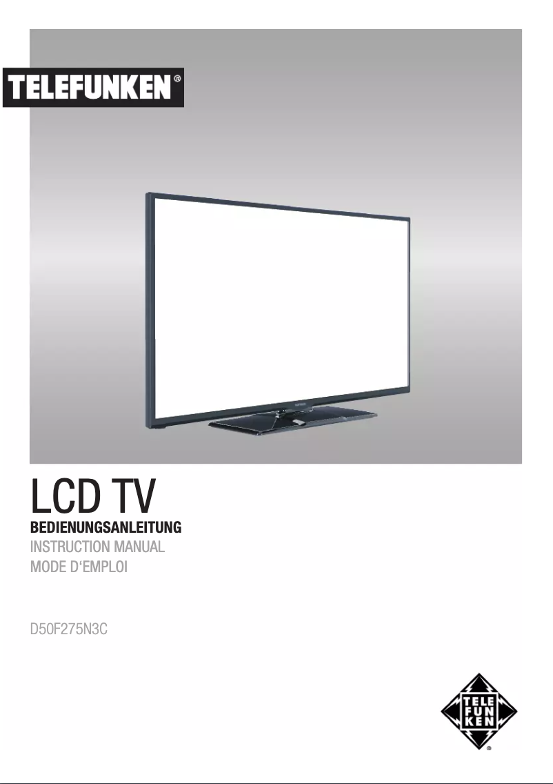 Page n°1 - Manuel utilisateur Telefunken D50F275N3C