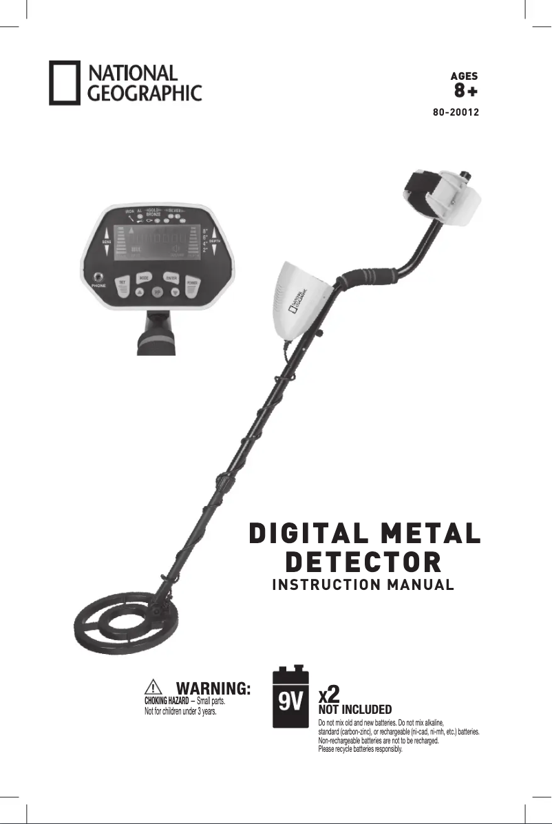 Página 1 del manual Manual de usuario National Geographic 80-20012