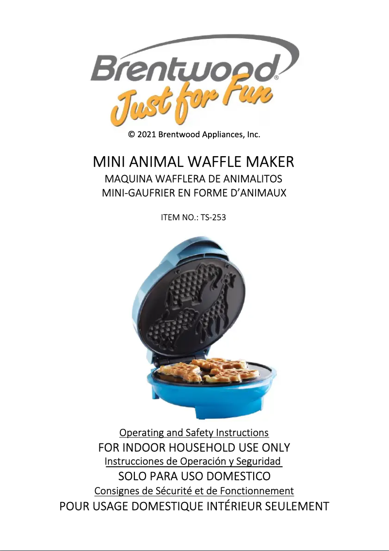 Página 1 del manual Manual de usuario Brentwood TS-253