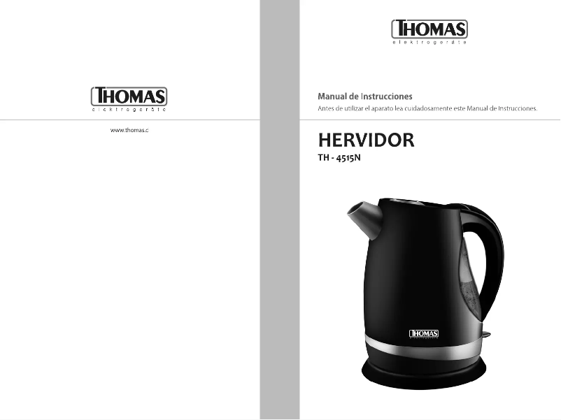 Page n°1 - Manuel utilisateur Thomas TH-4515N
