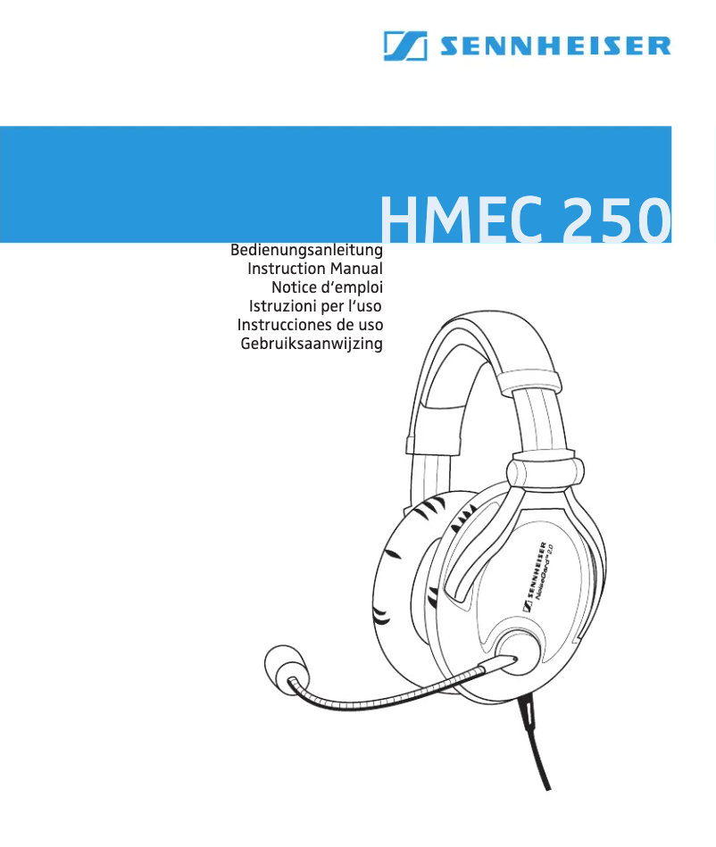 Page n°1 - Manuel utilisateur Sennheiser HMEC 250