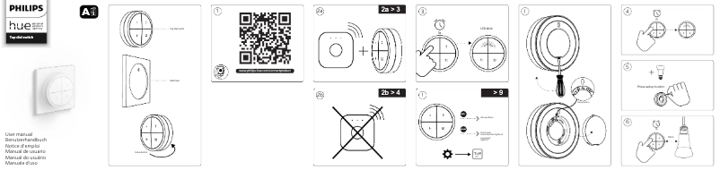 Image de la première page du manuel de l'appareil Hue Tap
