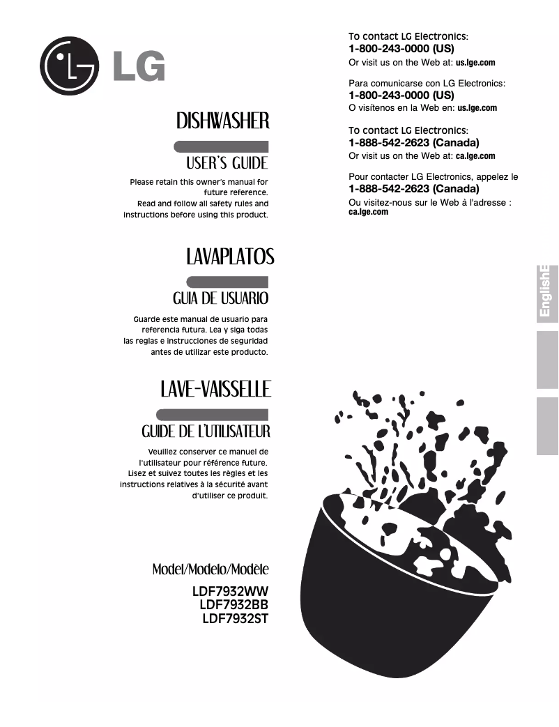 Imagen de la primera página del manual del dispositivo LDF7932WW