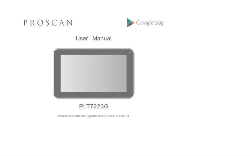 Page n°1 - Manuel utilisateur Proscan PLT7223-G