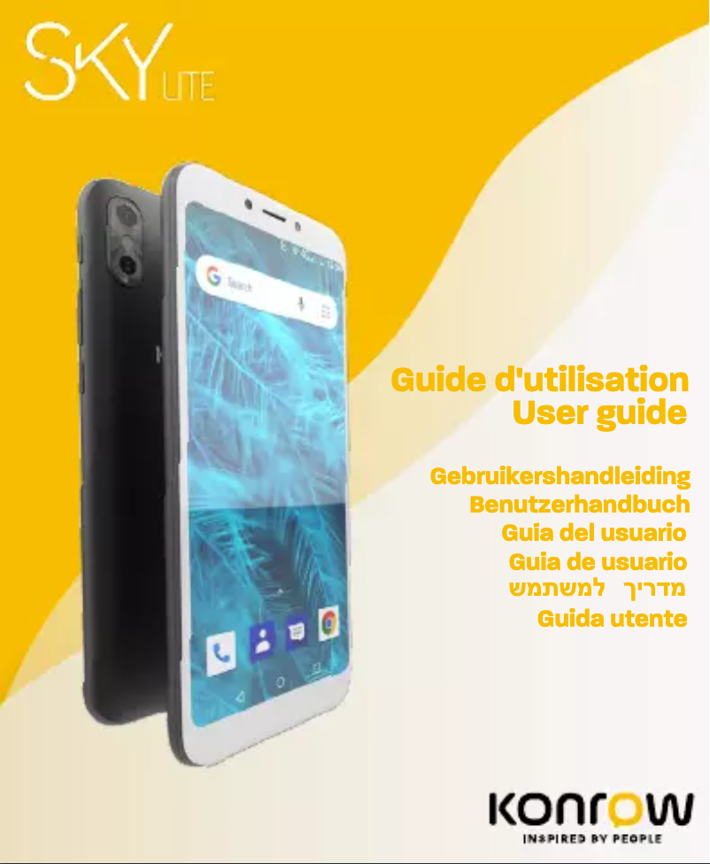 Page n°1 - Manuel utilisateur Konrow Sky Lite