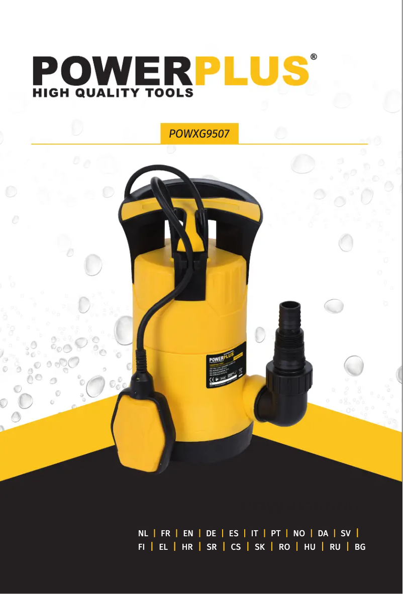 Image de la première page du manuel de l'appareil POWXG9507