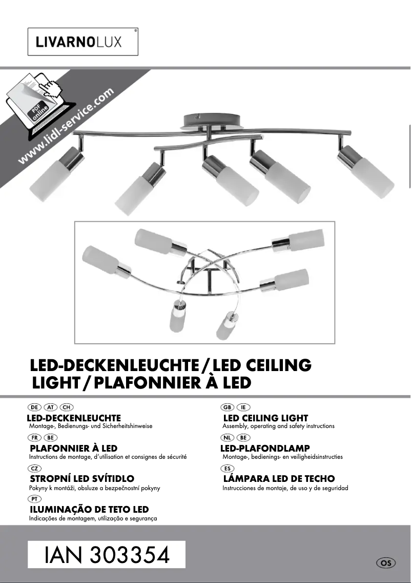 Page n°1 - Manuel utilisateur Livarno Lux IAN 303354