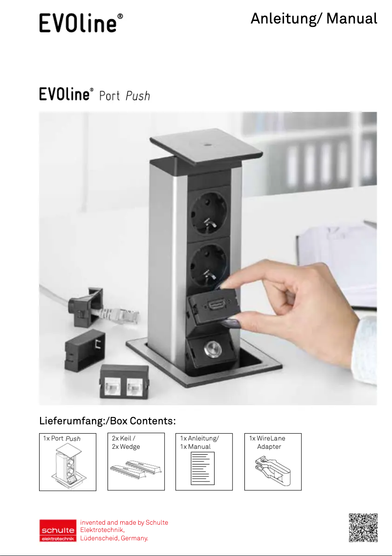 Image de la première page du manuel de l'appareil Port Push