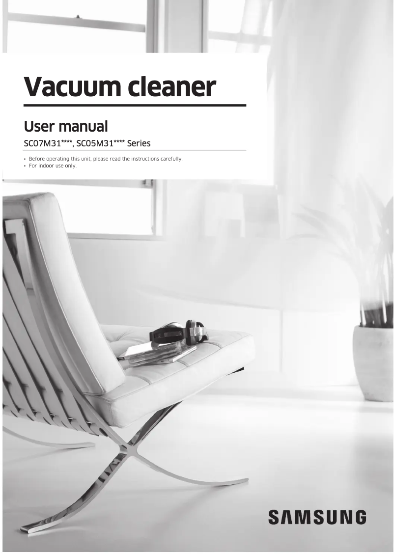 Page 1 de la notice Manuel utilisateur Samsung VC07M31E0HN