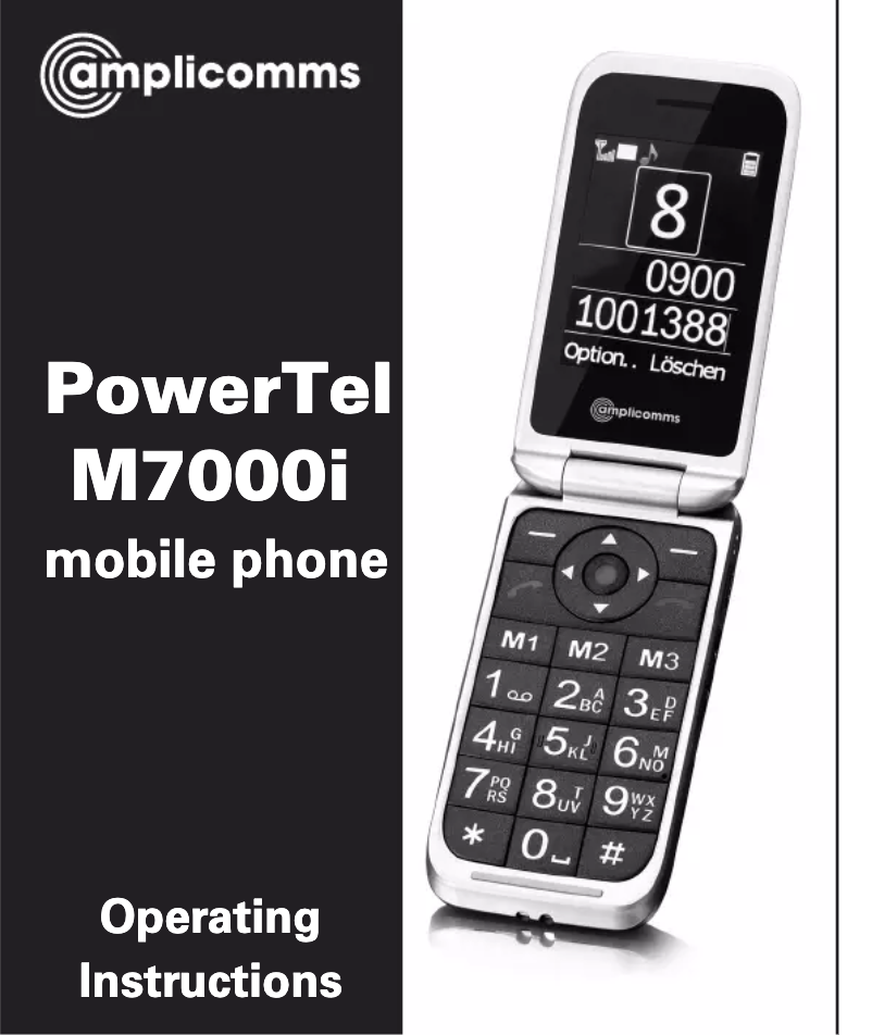 Page n°1 - Manuel utilisateur Amplicomms PowerTel M7000i