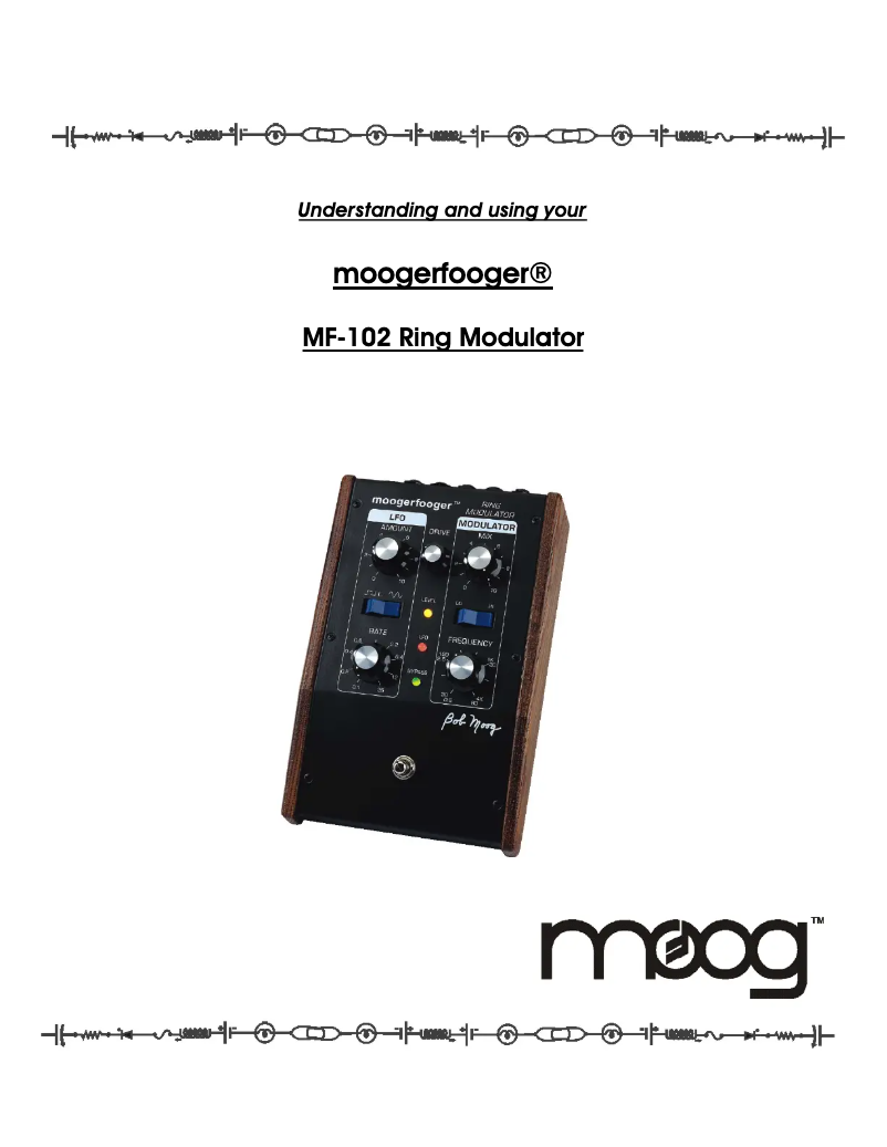 Page 1 de la notice Manuel utilisateur Moog Ring Modulator MF-102