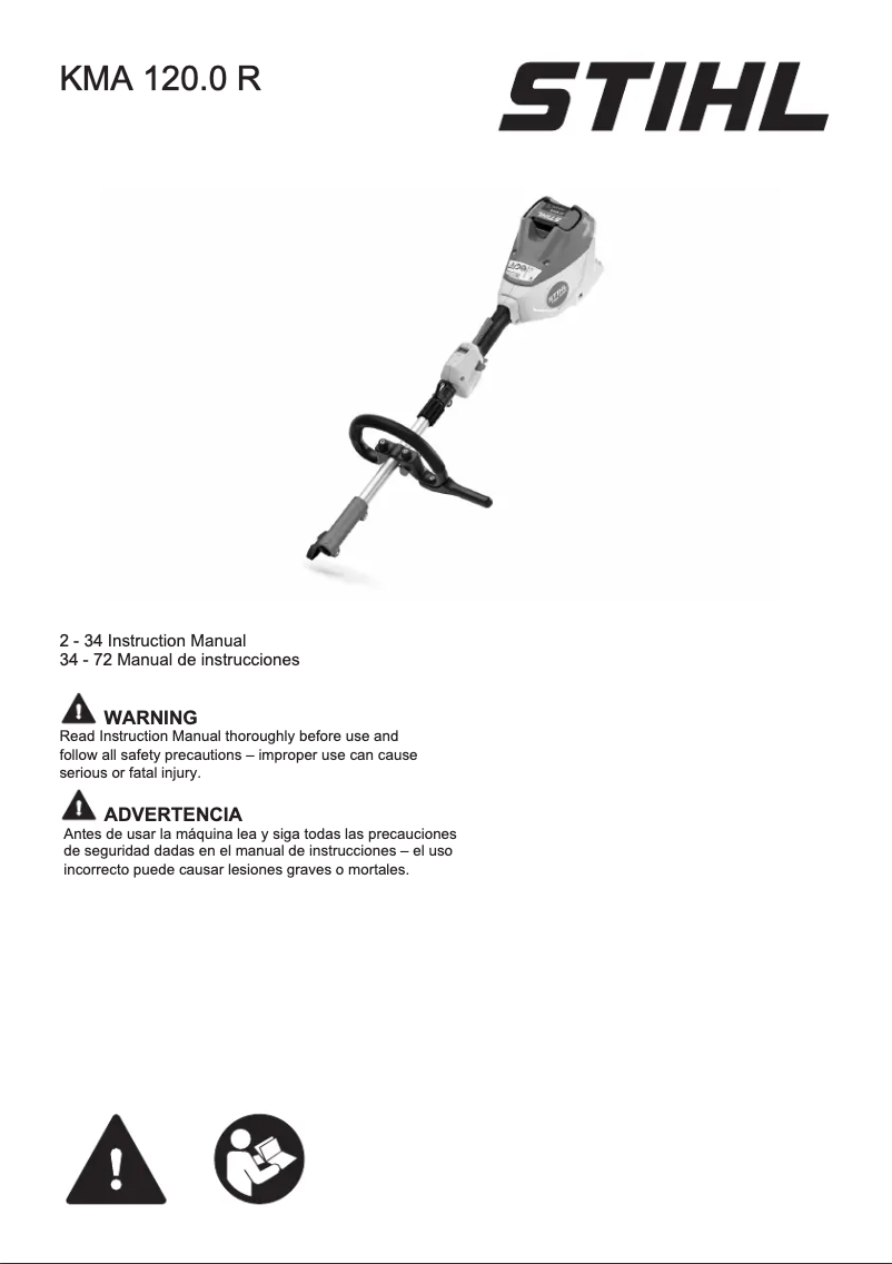 Page n°1 - Manuel utilisateur Stihl KMA 120.0 R