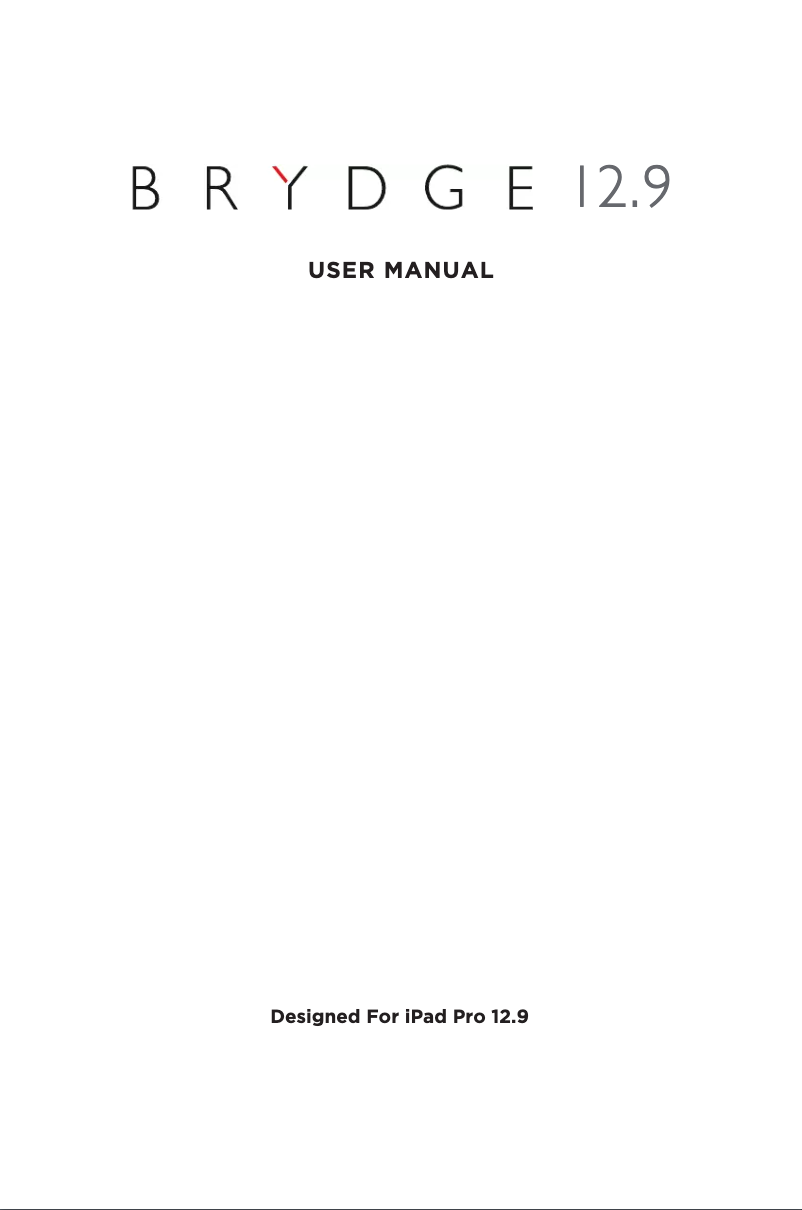 Page 1 de la notice Manuel utilisateur Brydge BRY6022