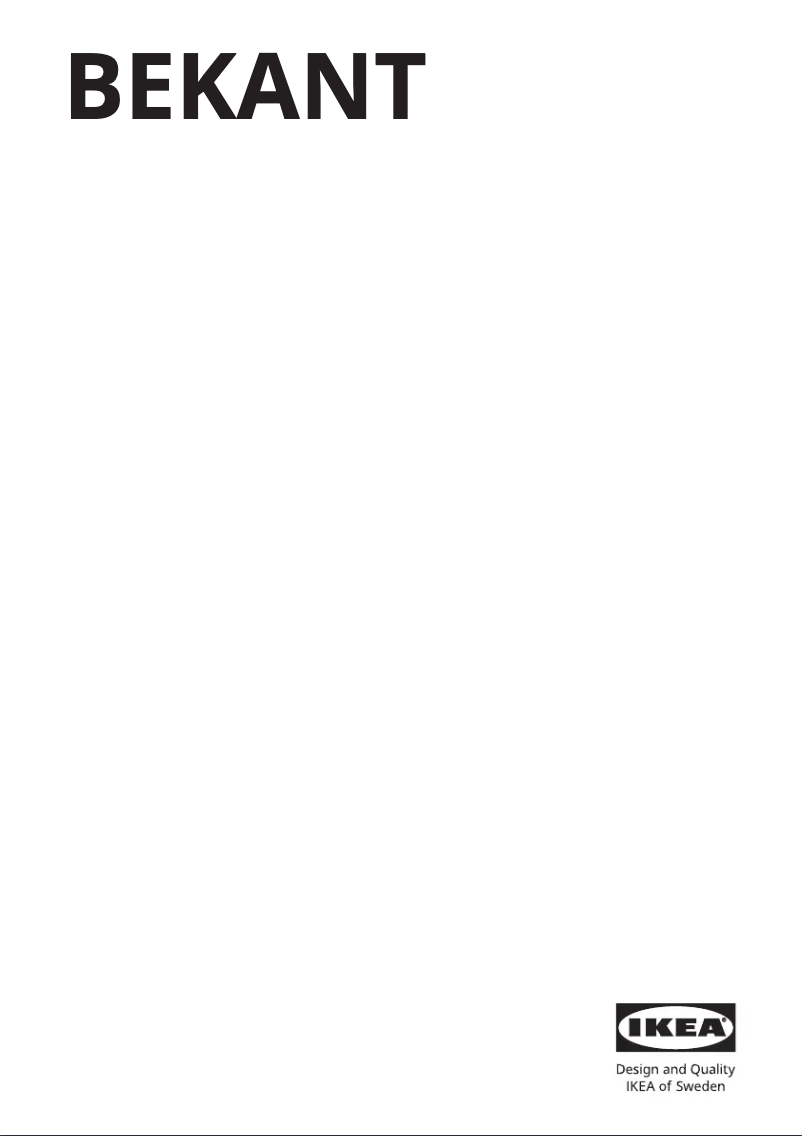 Image de la première page du manuel de l'appareil BEKANT 802.632.19