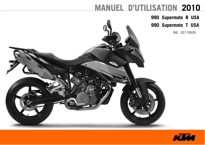 Image de la première page du manuel de l'appareil 990 Supermoto R (2010)