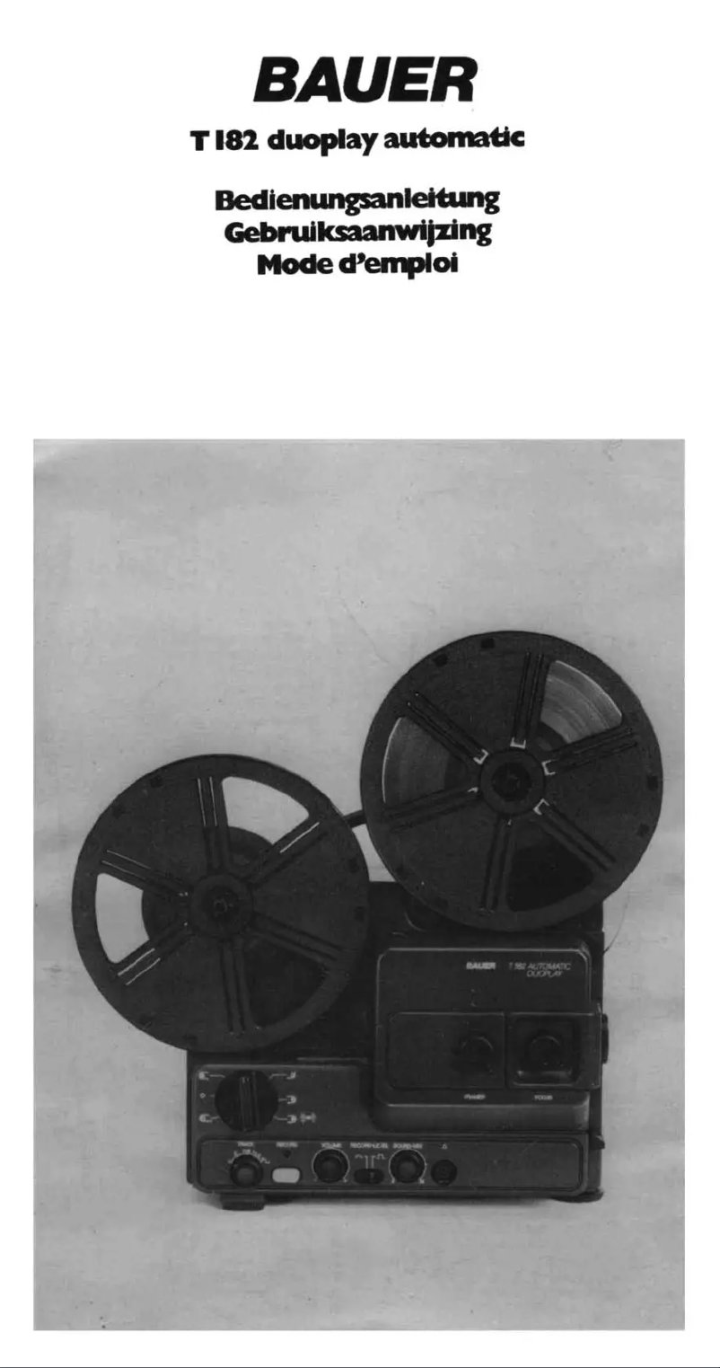 Page 1 de la notice Manuel utilisateur Bauer T182