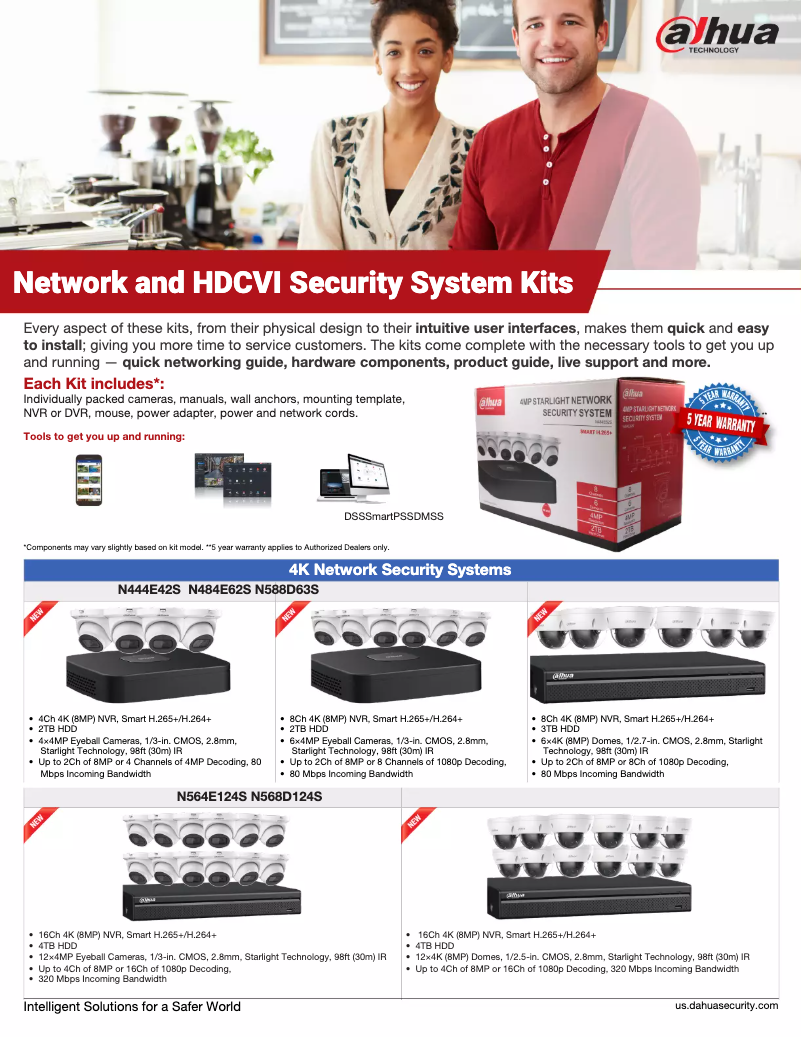 Page 1 de la notice Manuel utilisateur Dahua Technology N484E62S