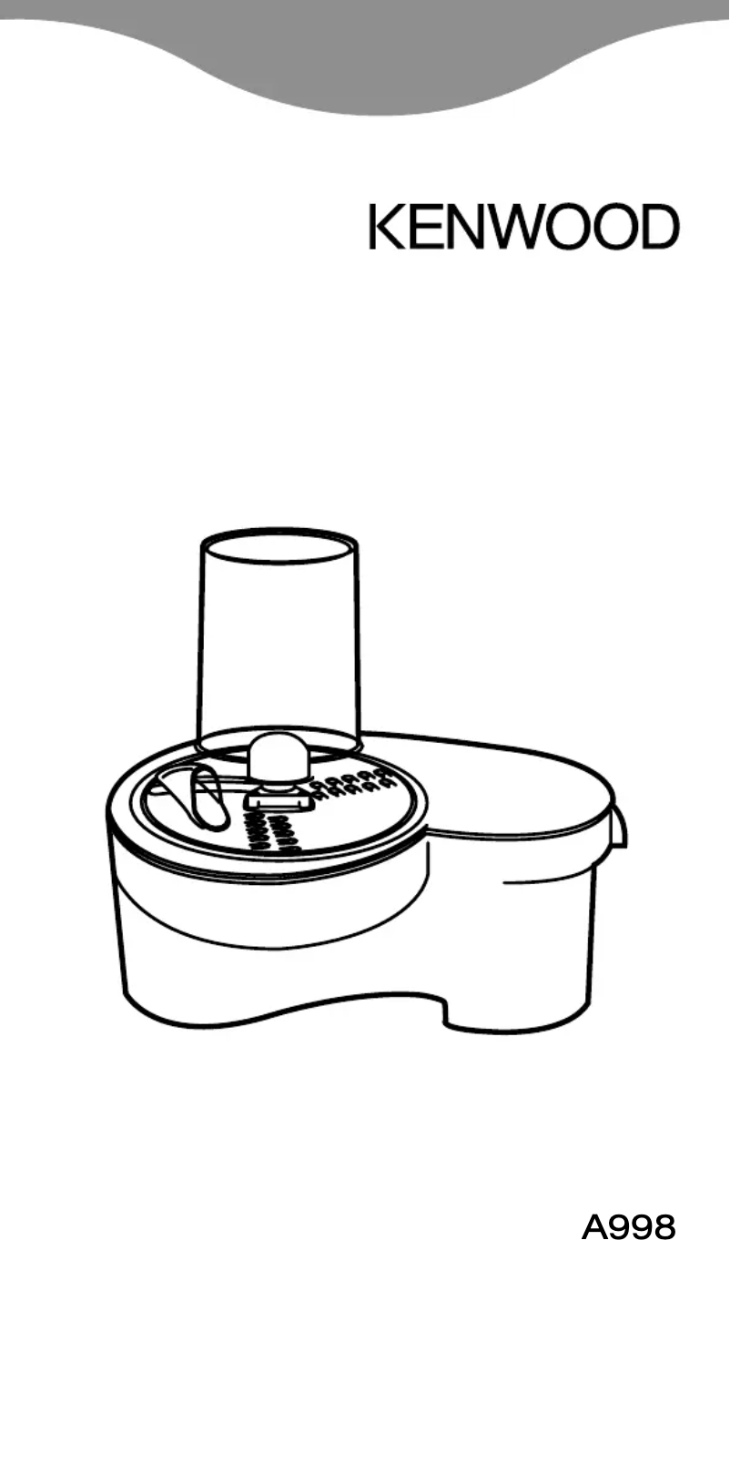 Page n°1 - Manuel utilisateur Kenwood AT998