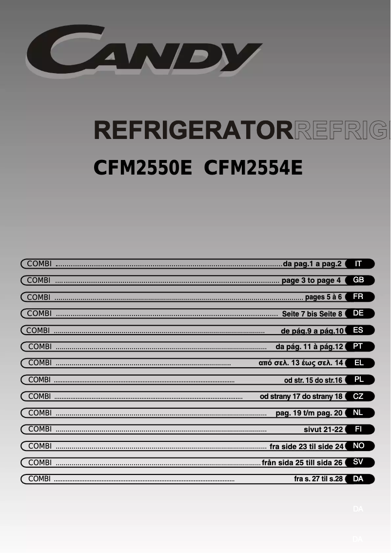 Image de la première page du manuel de l'appareil CFM 3260/1 E