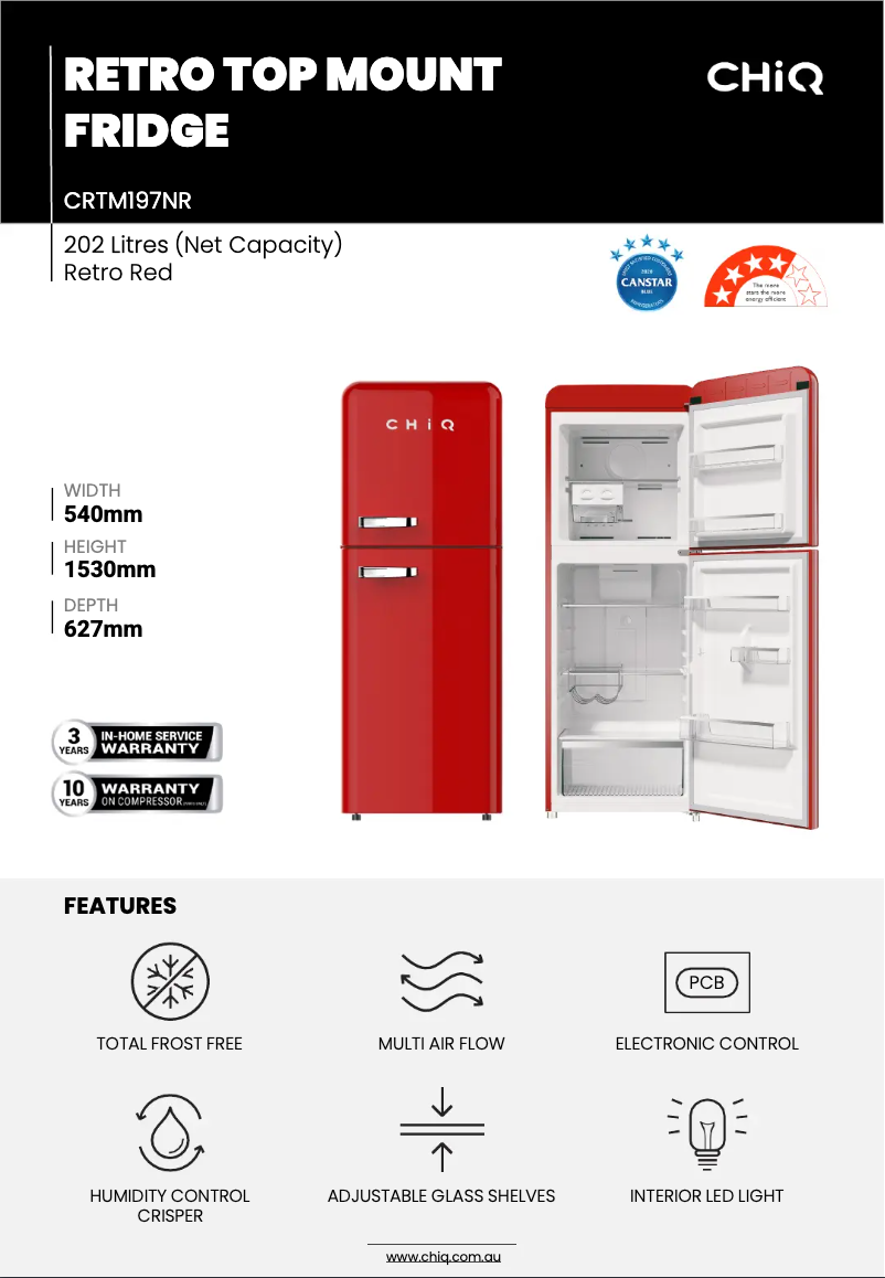 Image de la première page du manuel de l'appareil CRTM197NR