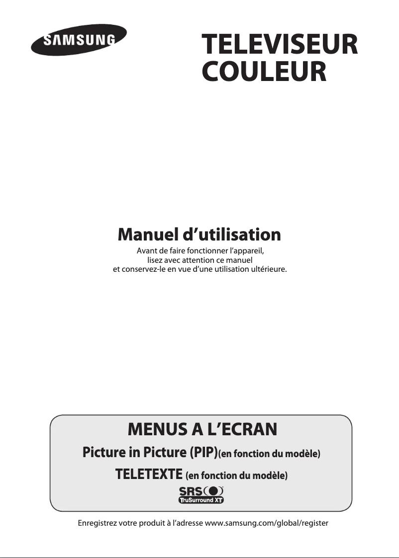 Image de la première page du manuel de l'appareil CW-29Z418T