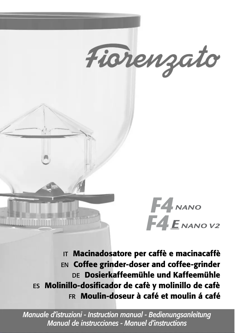 Page 1 de la notice Manuel utilisateur Fiorenzato F4 F