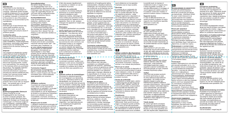 Page 1 de la notice Manuel utilisateur Speed-Link Micu