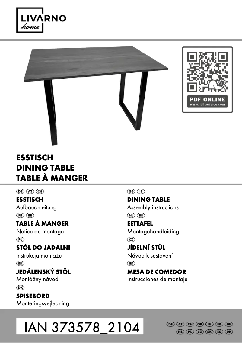 Page n°1 - Manuel utilisateur Livarno Lux IAN 373578