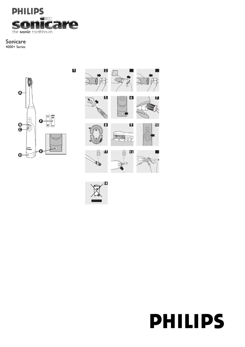 Page n°1 - Manuel utilisateur Philips Sonicare HydroClean HX6430