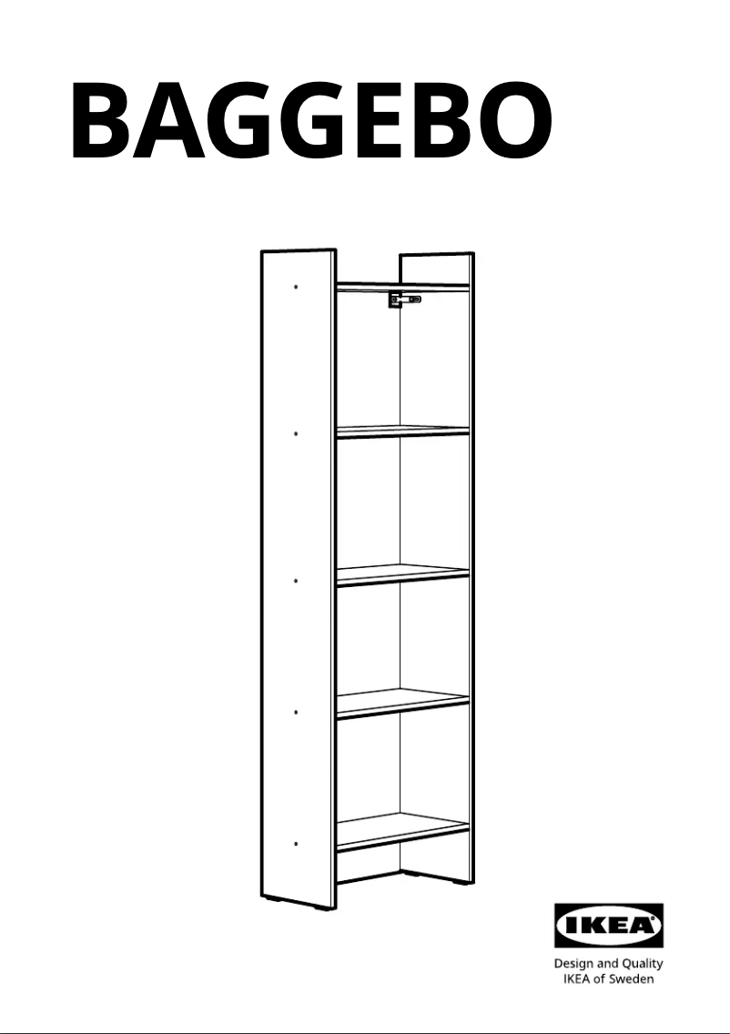 Page 1 de la notice Manuel utilisateur Ikea BAGGEBO 104.838.80
