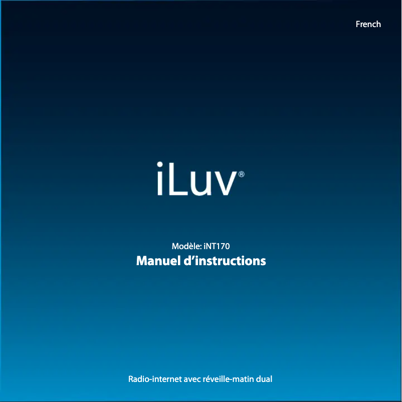 Image de la première page du manuel de l'appareil INT170