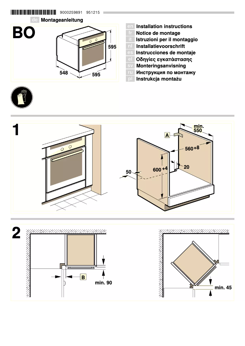 Page 1 de la notice Guide d'installation Constructa CF234650