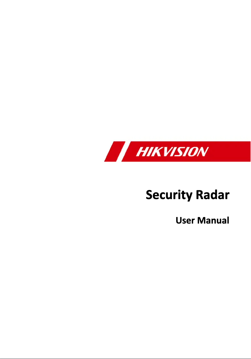 Page 1 de la notice Manuel utilisateur Hikvision DS-PR1-60