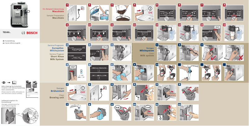 Page 1 de la notice Manuel utilisateur Bosch TES80521RW