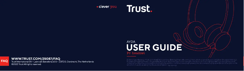 Page n°1 - Manuel utilisateur Trust Ayda