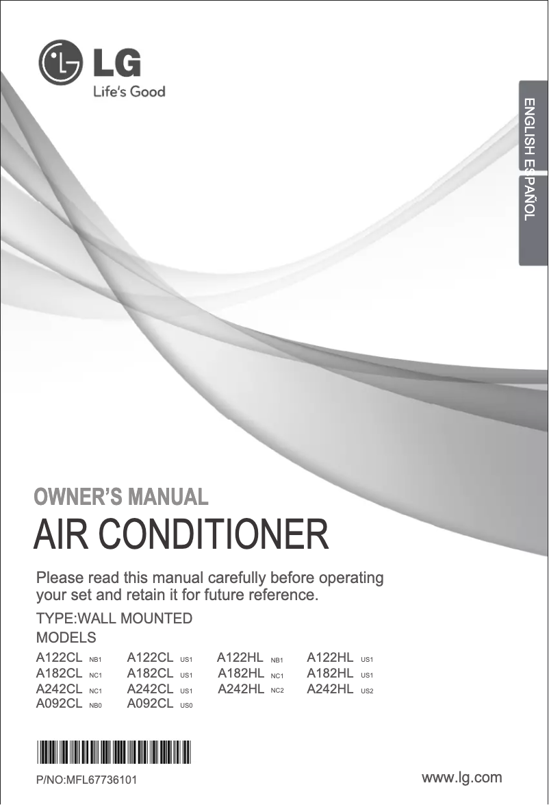Página 1 del manual Manual de usuario LG A242HL