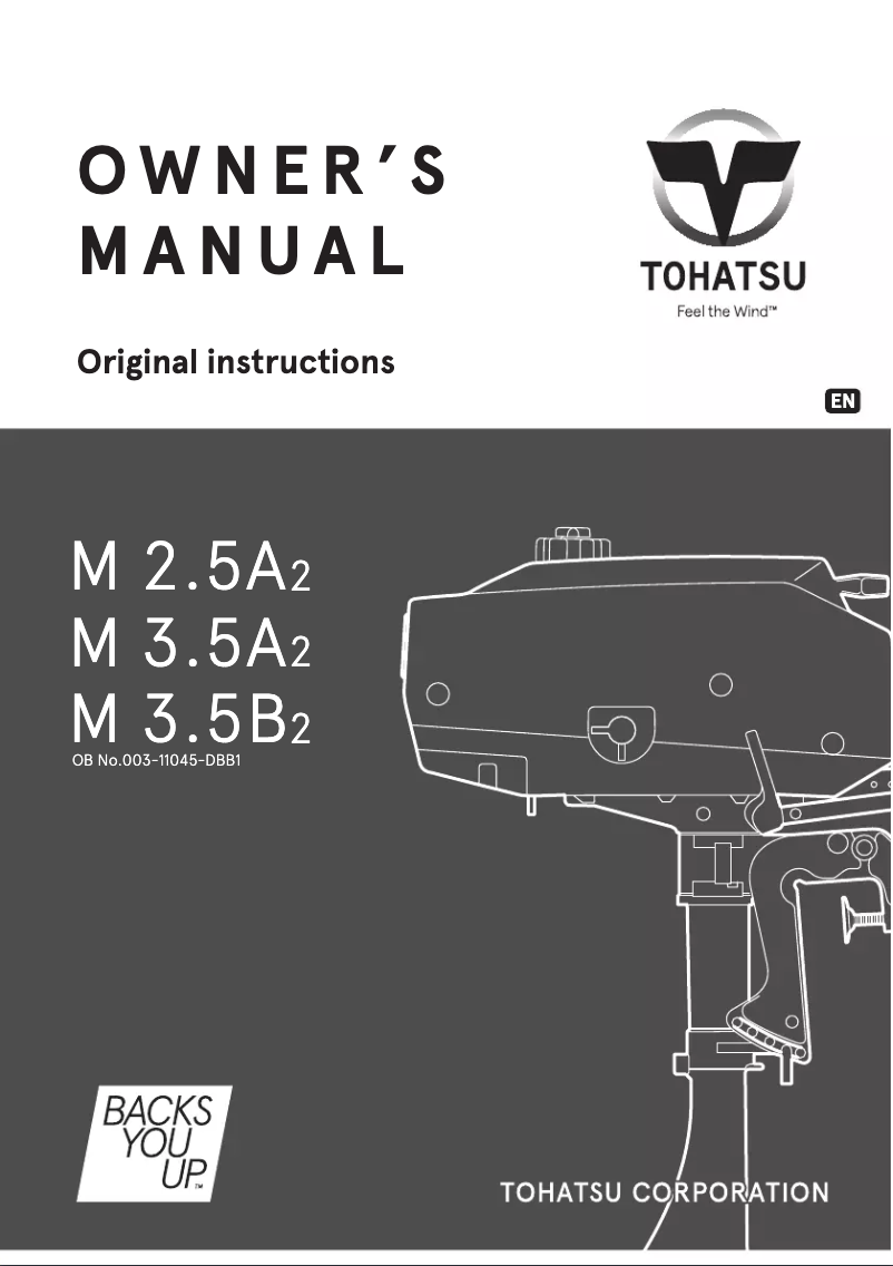 Página 1 del manual Manual de usuario Tohatsu M3.5B2
