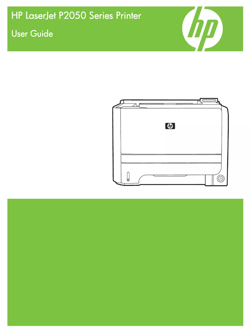 Page 1 de la notice Manuel utilisateur HP LaserJet P2055dn