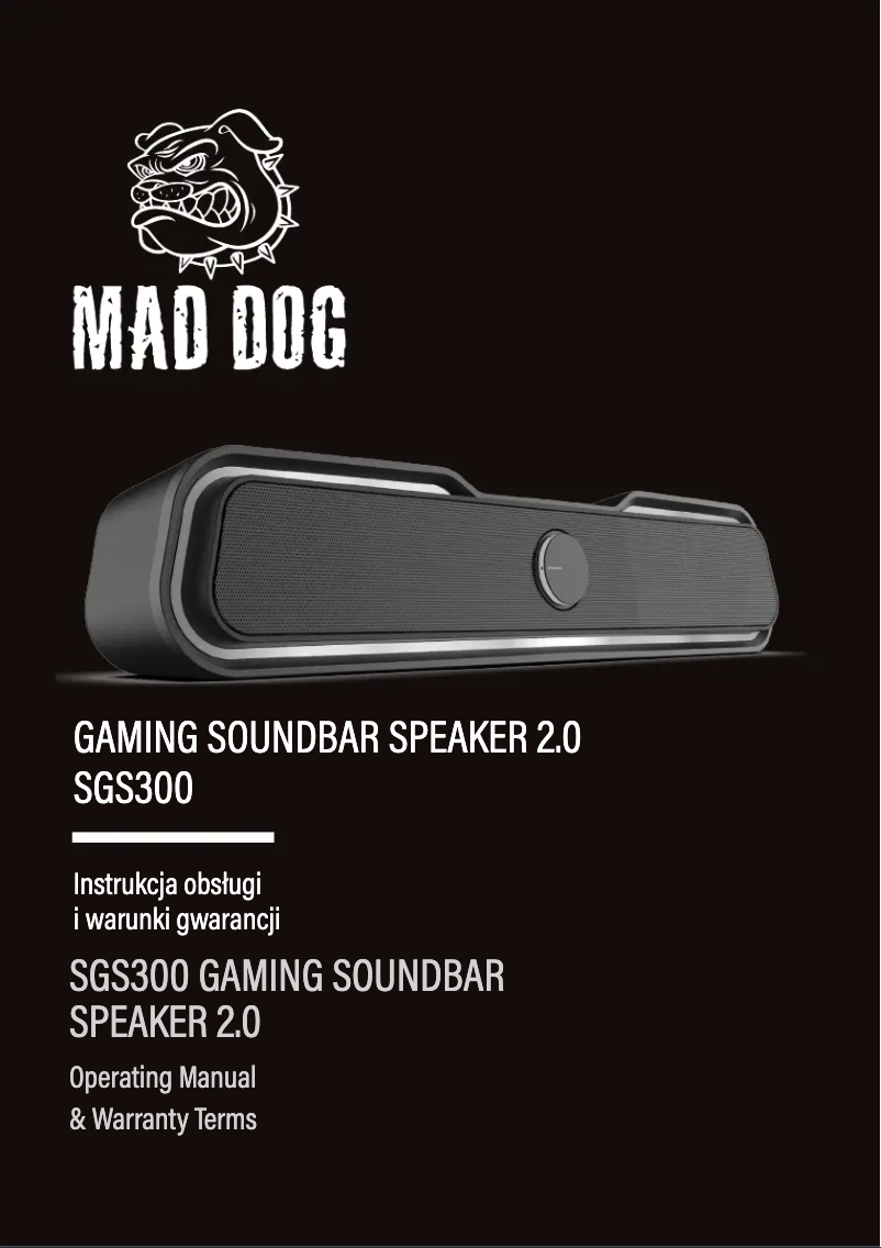 Page n°1 - Manuel utilisateur Mad Dog SGS300