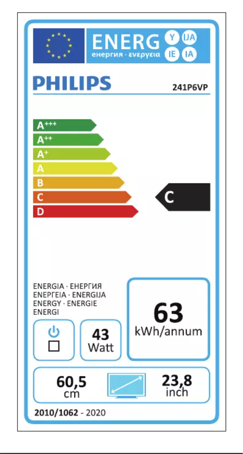 Image de la première page du manuel de l'appareil Brilliance 241P6VPJKEB