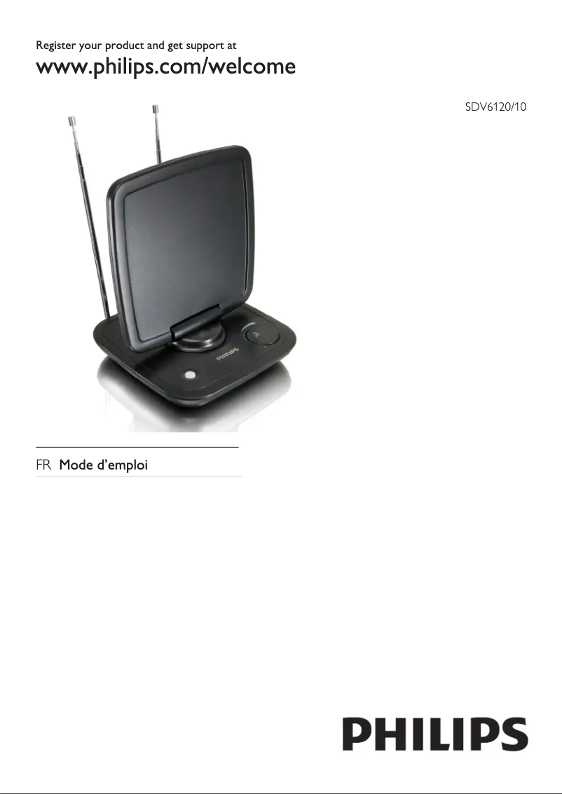 Page 1 de la notice Manuel utilisateur Philips SDV6120