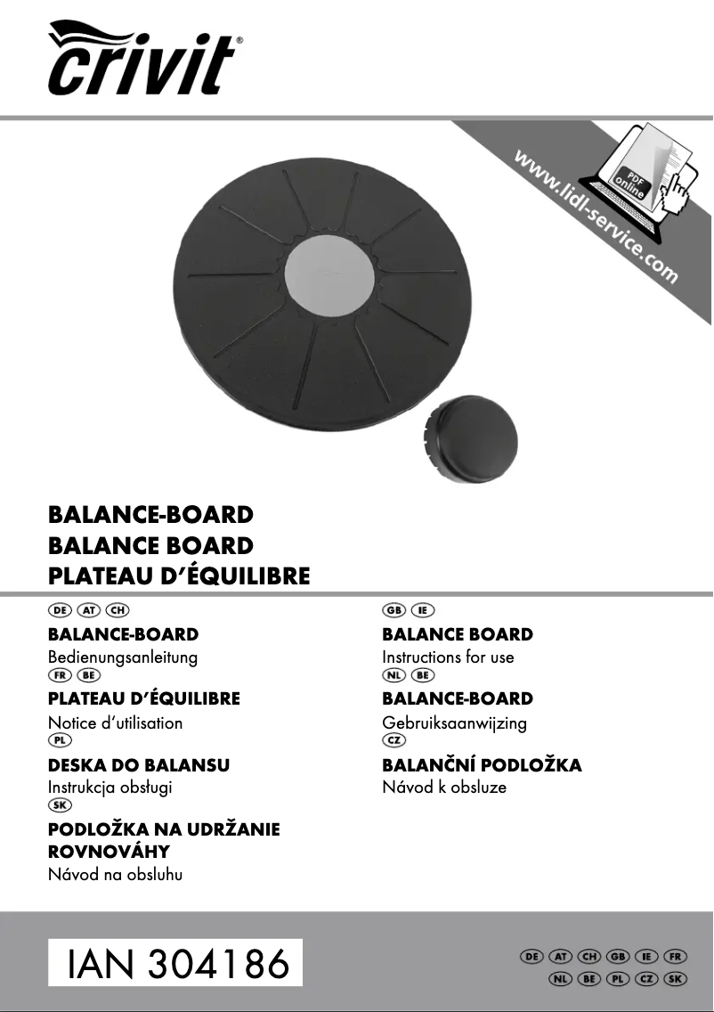 Página 1 del manual Manual de usuario Crivit IAN 304186